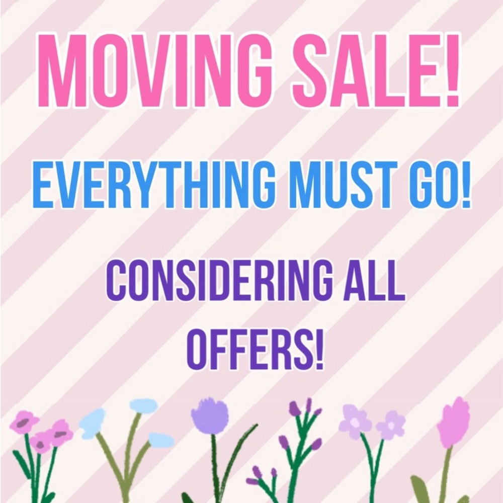 Moving sale!